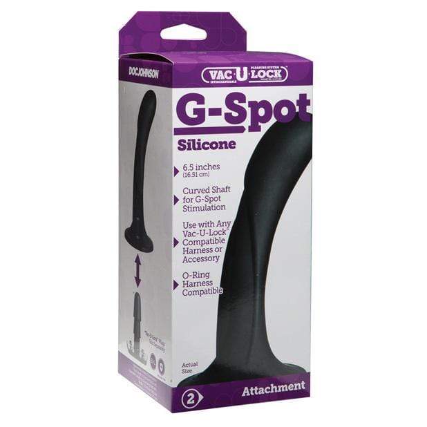 Doc Johnson - Vac U Lock G Spot Silicone Dong Attachment (Black) DD1162 CherryAffairs