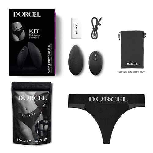 Dorcel - Discreet Warming Panty Vibrator with Panty Small (Black) DC1025 CherryAffairs