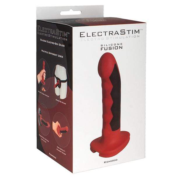 ElectraStim - Silicone Fusion Komodo G Spot Dildo (Red) EL1020 CherryAffairs