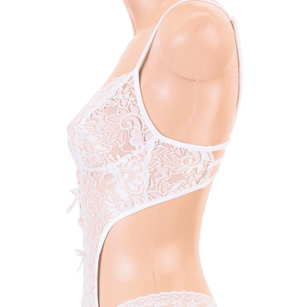 Enjoy Toys - Mon Cheri All Lace Sexy Lingerie mon0120 (White) ENT1011 CherryAffairs