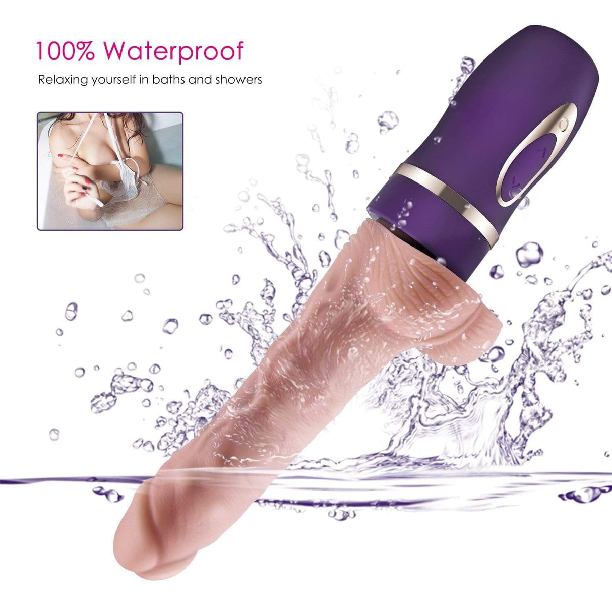 Erocome - Bootes Thrust Heat Realistic Dildo Vibrator (Beige) ERC1013 CherryAffairs