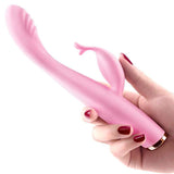 Erocome - Cygnus Rechargeable Kissing Rabbit Vibrator (Pink) ERC1020 CherryAffairs