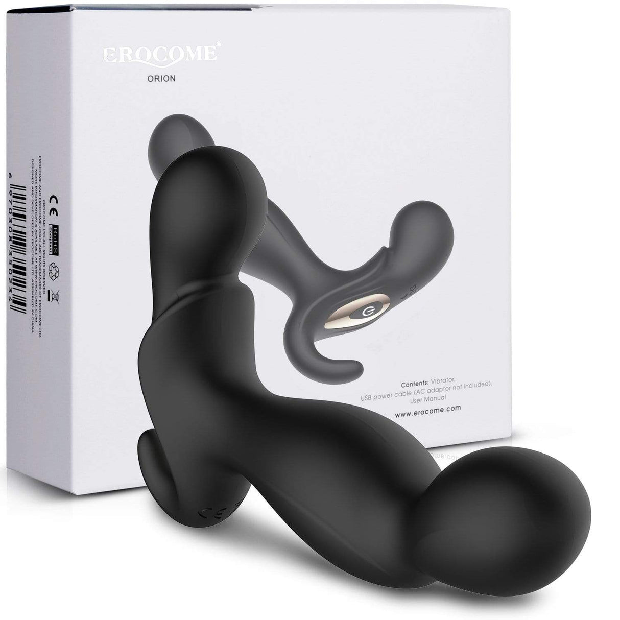 Erocome - Orion Vibrating Prostate Massager (Black) ERC1016 CherryAffairs