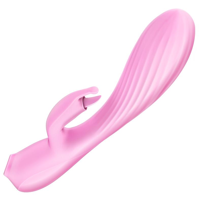 Erocome - Triangullum Vibraing Sucking Licking Rabbit Vibrator (Pink) ERC1057 CherryAffairs