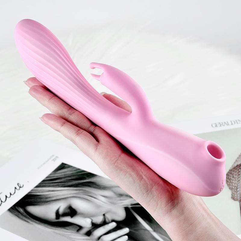 Erocome - Triangullum Vibraing Sucking Licking Rabbit Vibrator (Pink) ERC1057 CherryAffairs