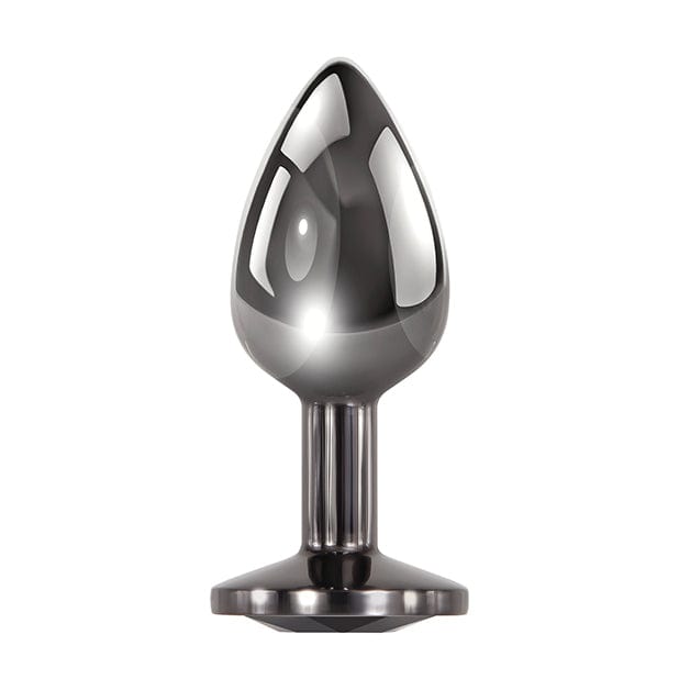 Evolved - Black Gem Metal Anal Plug Small (Silver) EV1016 CherryAffairs