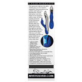 Evolved - Bunny Bright Light Up Metallic Vibrator (Blue) EV1007 CherryAffairs