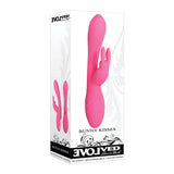 Evolved - Bunny Kisses Silicone Rechargeable Rabbit Vibrator (Pink) EV1019 CherryAffairs