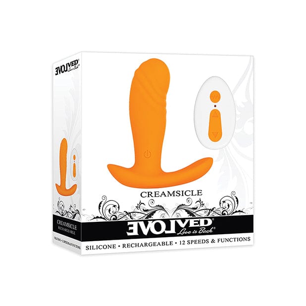 Evolved - Creamsicle Remote Control Silicone Vibrating Anal Plug (Orange) EV1021 CherryAffairs