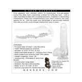 Evolved - Gender X Clearly Combo Realistic Dildo with Ass Stroker Masturbator Set (Clear) EV1027 CherryAffairs