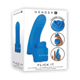 Evolved - Gender X Flick It Finger Vibrator Clit Massager (Blue) EV1029 CherryAffairs