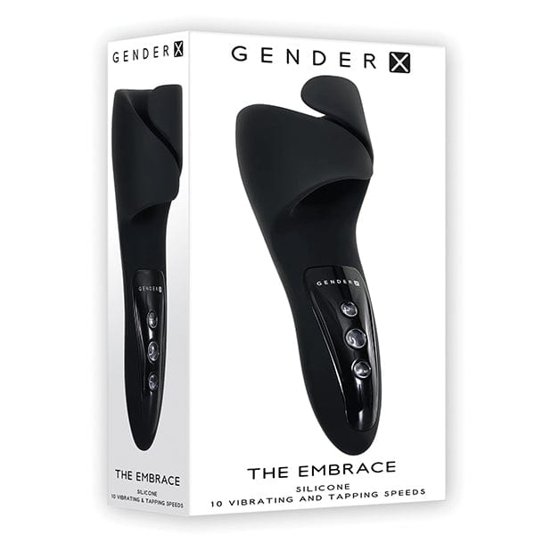 Evolved - Gender X The Embrace Vibrating Pulsing Masturbator (Black) EV1034 CherryAffairs