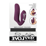 Evolved - Helping Hand Dual Stimulation Finger Vibrator (Purple) EV1038 CherryAffairs