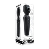 Evolved - Rainbow Sucker Clit Massager (Black)    Clit Massager (Vibration) Rechargeable