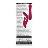 Evolved - Red Dream Dual Stimulator Rabbit Vibrator (Burgundy) EV1051 CherryAffairs