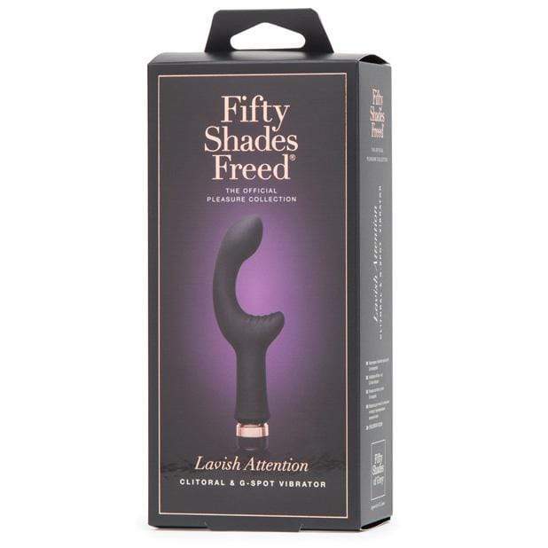 Fifty Shades Freed - Lavish Attention Rechargeable Clitoral & G-Spot Vibrator (Purple)    Rabbit Dildo (Vibration) Rechargeable