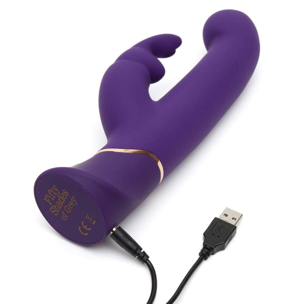 Fifty Shades of Grey - Greedy Girl Power Motion Rabbit Vibrator (Purple) FSG1138 CherryAffairs