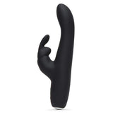 Fifty Shades of Grey - Greedy Girl Rechargeable Slimline Rabbit Vibrator (Black) FSG1109 CherryAffairs