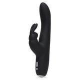 Fifty Shades of Grey - Greedy Girl Rechargeable Slimline Rabbit Vibrator (Black) FSG1109 CherryAffairs