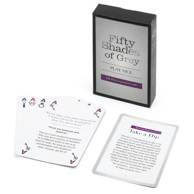Fifty Shades of Grey - Play Nice Talk Dirty Inspiration Card Game FSG1155 CherryAffairs