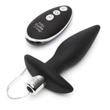 Fifty Shades of Grey - Relentless Vibrations Remote Control Butt Plug (Black) FSG1140 CherryAffairs