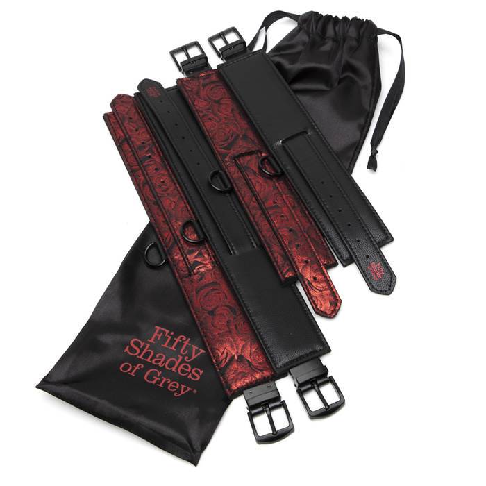 Fifty Shades of Grey - Sweet Anticipation Under Mattress Restraint Set BDSM (Red) FSG1179 CherryAffairs