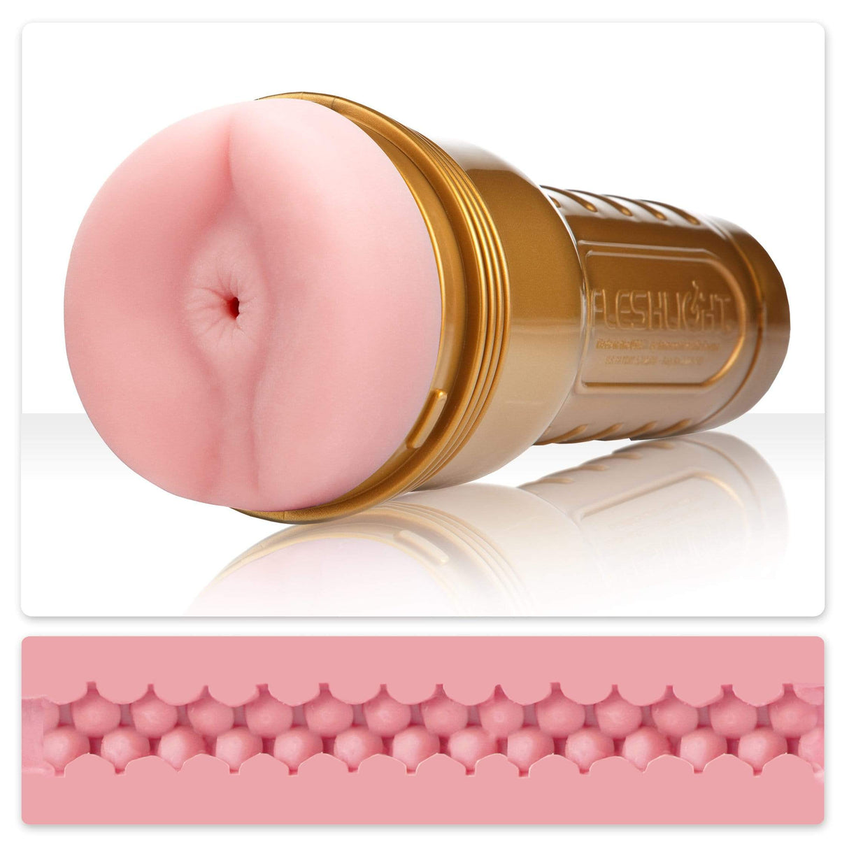 Fleshlight - Pink Butt Stamina Training Unit Masturbator (Beige) FL1255 CherryAffairs