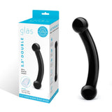 Glas - Double Bull Glass Dildo 5.5" (Black)    Glass Dildo (Non Vibration)