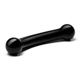 Glas - Double Bull Glass Dildo 5.5" (Black)    Glass Dildo (Non Vibration)