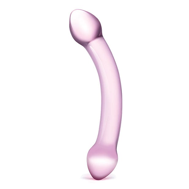 Glas - Double Trouble Hand Blown Glass Dildo 7.25" (Purple)    Glass Dildo (Non Vibration)