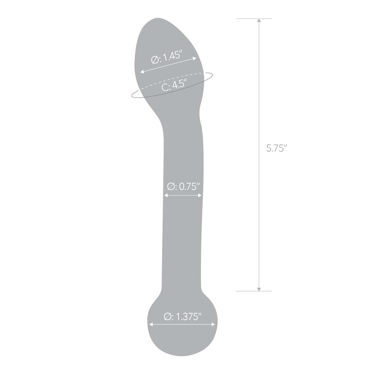 Glas - Honey Dripper Anal Slider Dildo 7" (Yellow)    Glass Anal Plug (Non Vibration)