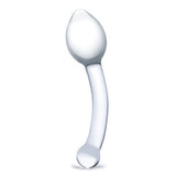 Glas - Pure Indulgence Anal Slider Hand Blown Glass Dildo 8" (Clear)    Glass Anal Plug (Non Vibration)