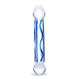 Glas - Tip Textured Glass Dildo 6.5" (Clear)    Glass Dildo (Non Vibration)