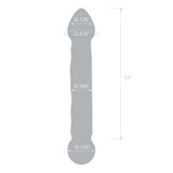 Glas - Tip Textured Glass Dildo 6.5" (Clear)    Glass Dildo (Non Vibration)