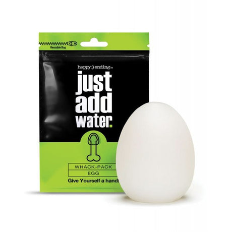 Happy Ending - Just Add Water Whack Pack Egg Masturbator (White)    Masturbator Egg (Non Vibration)