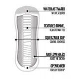 Happy Ending - Shower Stroker Mouth Cup Masturbator (Ivory)    Masturbator Soft Stroker (Non Vibration)