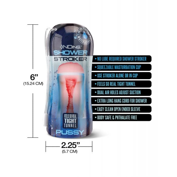 Happy Ending - Shower Stroker Pussy Cup Masturbator (Ivory)    Masturbator Soft Stroker (Non Vibration)