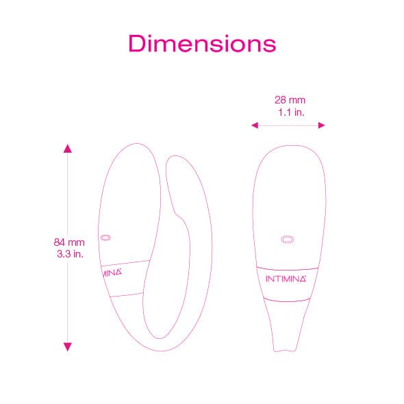 Intimina - Kalia Couples Massager Vibrator (Pink) ITM1003 CherryAffairs