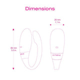 Intimina - Kalia Couples Massager Vibrator (Pink) ITM1003 CherryAffairs