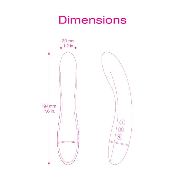 Intimina - Raya Personal Massager G Spot Vibrator (Pink) ITM1009 CherryAffairs