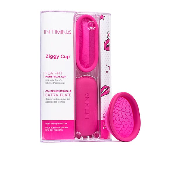 Intimina - Ziggy Cup Flat Fit Menstrual Cup (Pink) INT1007 CherryAffairs