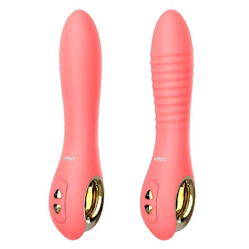 Leten - Fairy Magnetic Rechargeable Thrusting Vibrator with White Rabbit Massager (Pink) LET1003 CherryAffairs