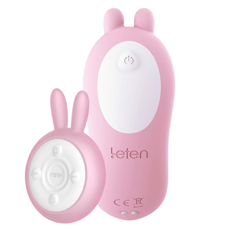 Leten - Q Cute Rabbit Remote Control Wearable Vibrator (Pink) LET1020 CherryAffairs