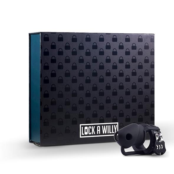 Lock A Willy - Cock Cage and Lock Set (Black) LAW1001 CherryAffairs