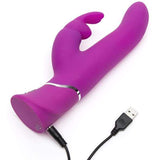 Love Honey - Happy Rabbit Curve Power Motion Thrusting Rabbit Vibrator (Purple)    Rabbit Dildo (Vibration) Rechargeable