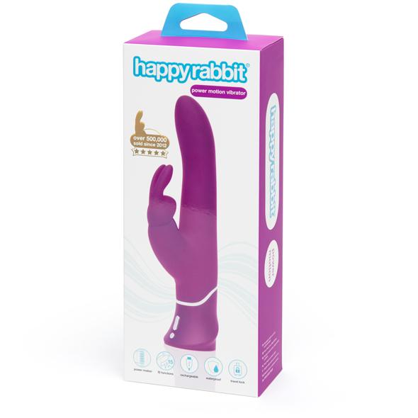 Love Honey - Happy Rabbit Curve Power Motion Thrusting Rabbit Vibrator (Purple) LH1025 CherryAffairs