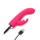 Love Honey - Happy Rabbit Mini Rabbit Rechargeable Vibrator (Pink) LH1009 CherryAffairs