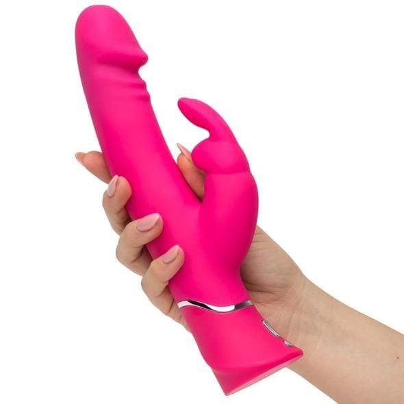 Love Honey - Happy Rabbit Realistic Dual Density Rabbit Vibrator (Pink) LH1026 CherryAffairs