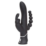 Love Honey - Happy Rabbit Triple Curve Rabbit Vibrator (Black) LH1014 CherryAffairs