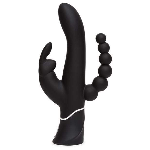 Love Honey - Happy Rabbit Triple Curve Rabbit Vibrator (Black) LH1014 CherryAffairs